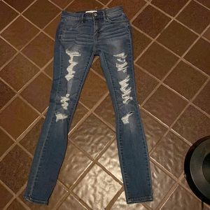 Pacsun blue ripped jeans. Barely worn